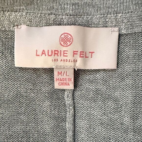 Laurie Felt Heather Gray Oversized Relaxed Pullover Sweater Size M/L - Picture 6 of 11